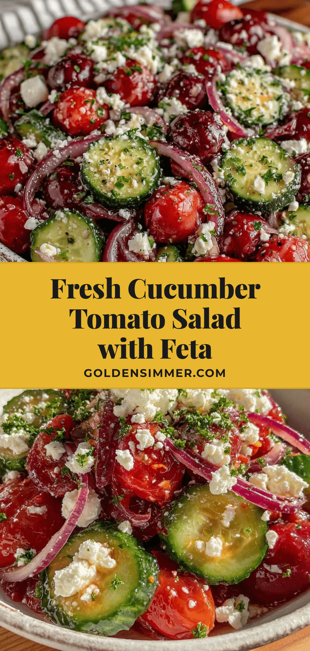 fresh cucumber tomato salad recipe