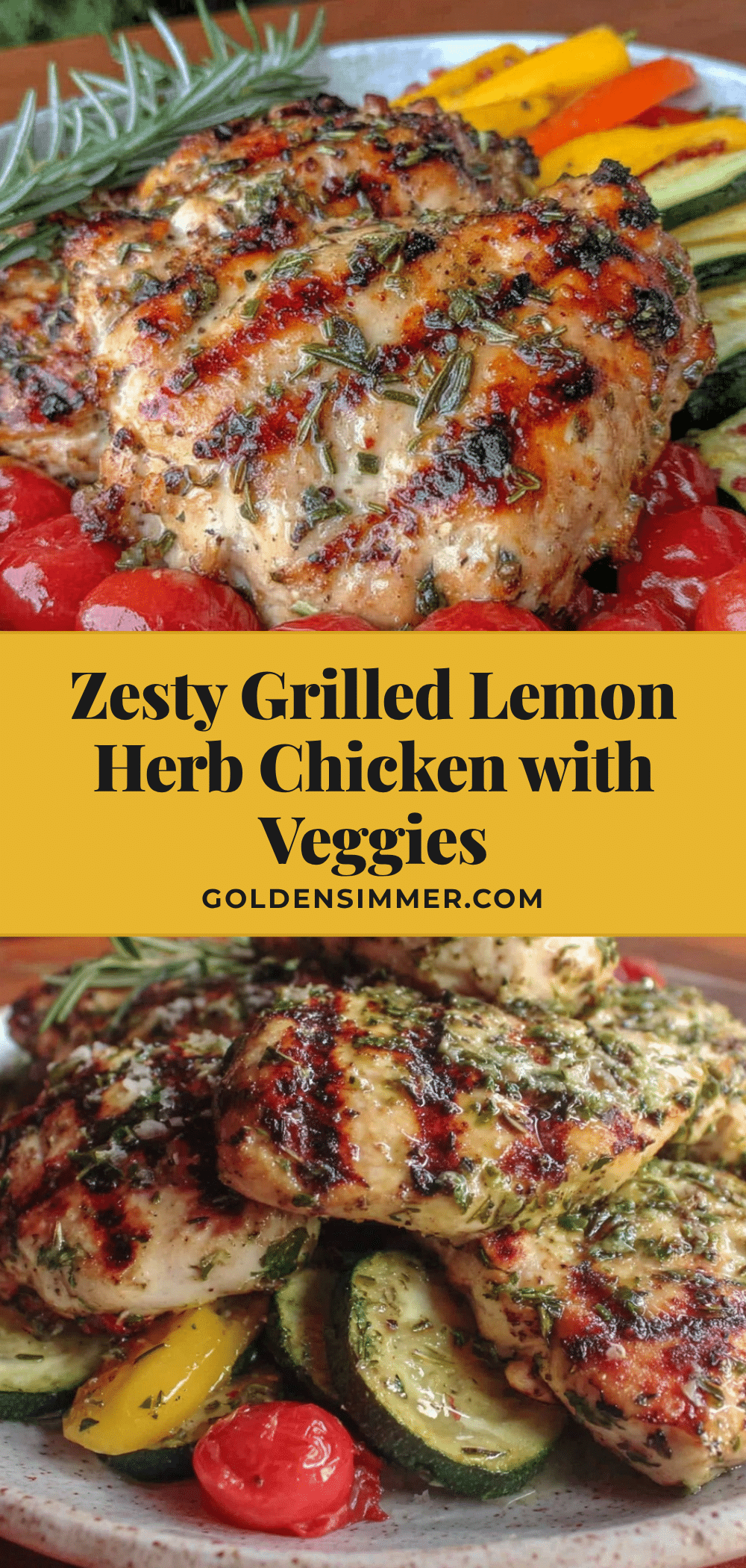 fresh grilled lemon herb chicken recipe