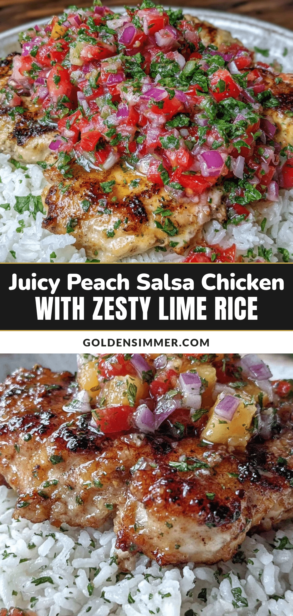 fresh peach salsa chicken recipe