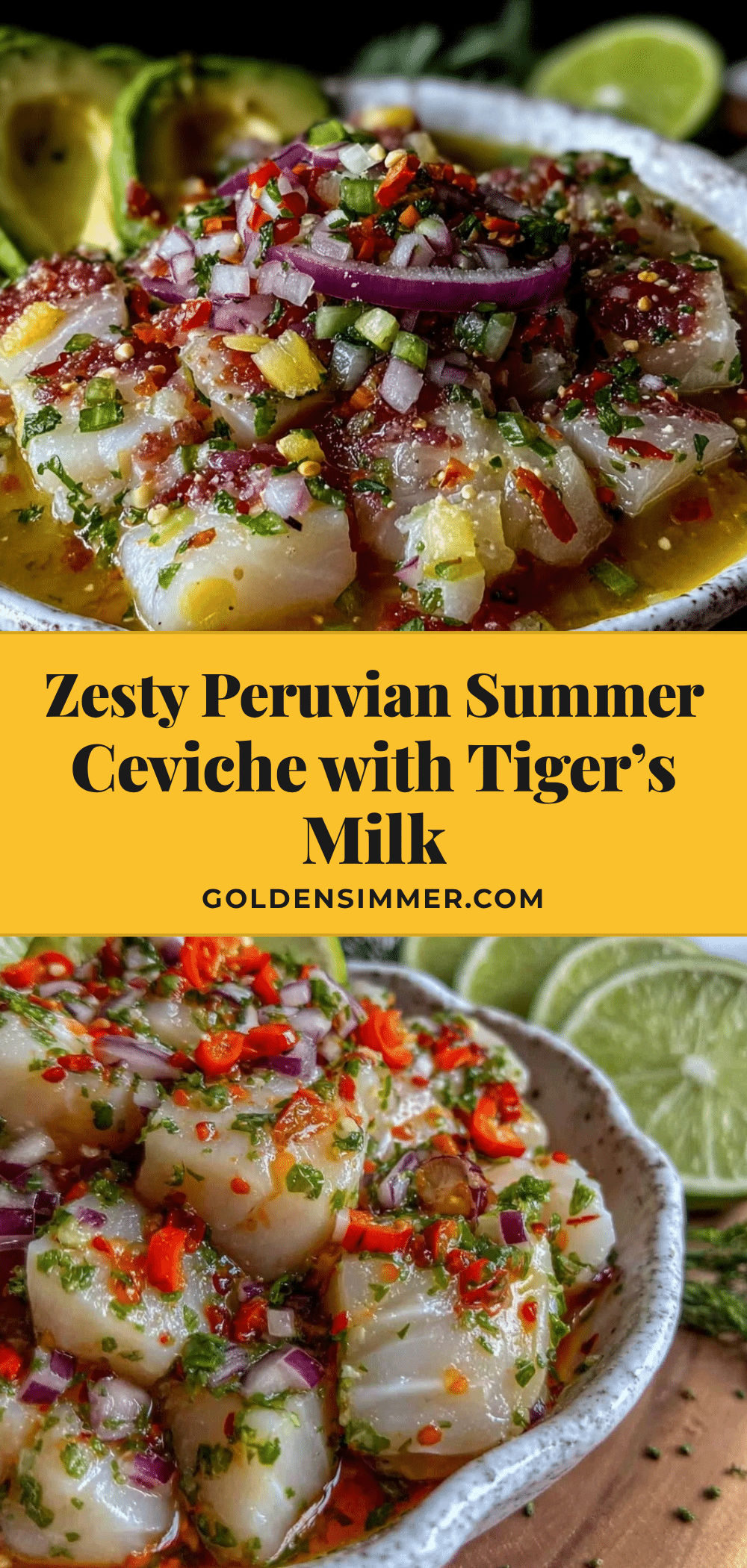 fresh Peruvian summer ceviche recipe