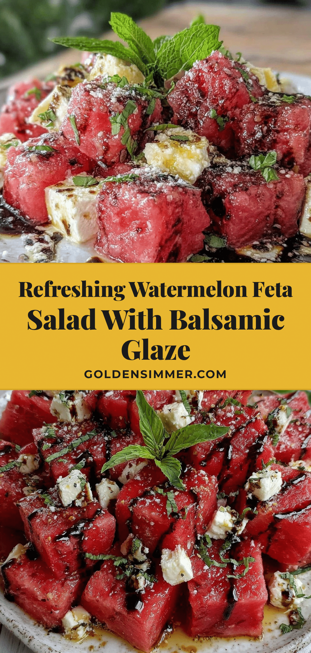 fresh watermelon feta salad recipe