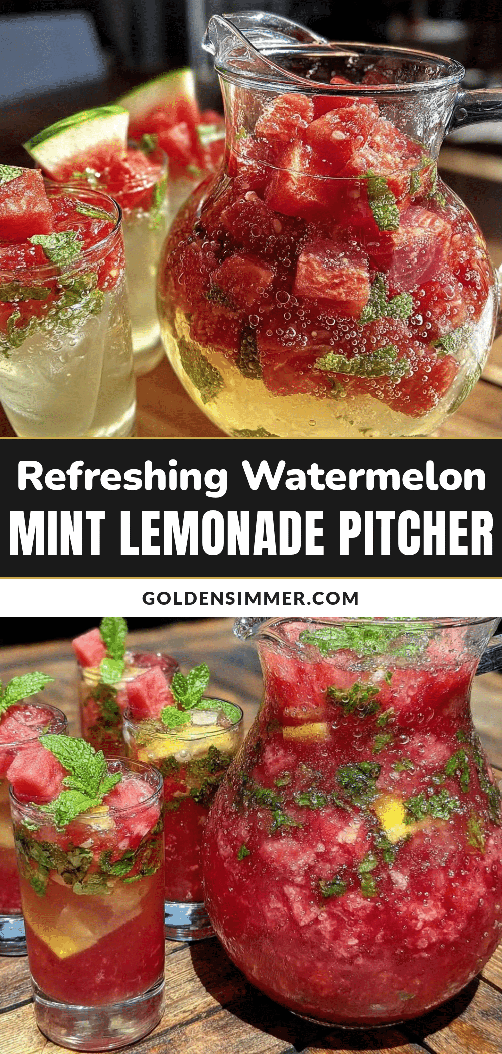 fresh watermelon mint lemonade recipe