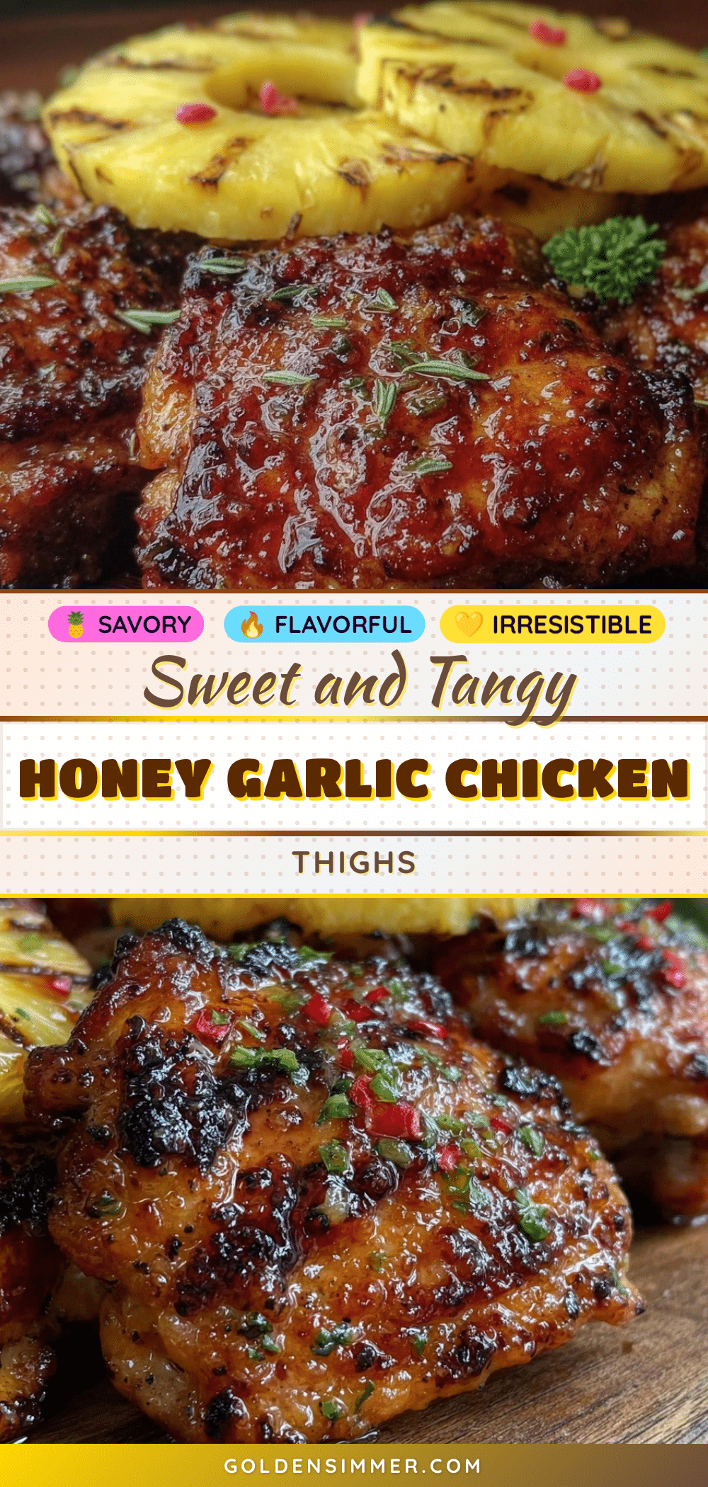 honey garlic grilled chicken thighs recipe