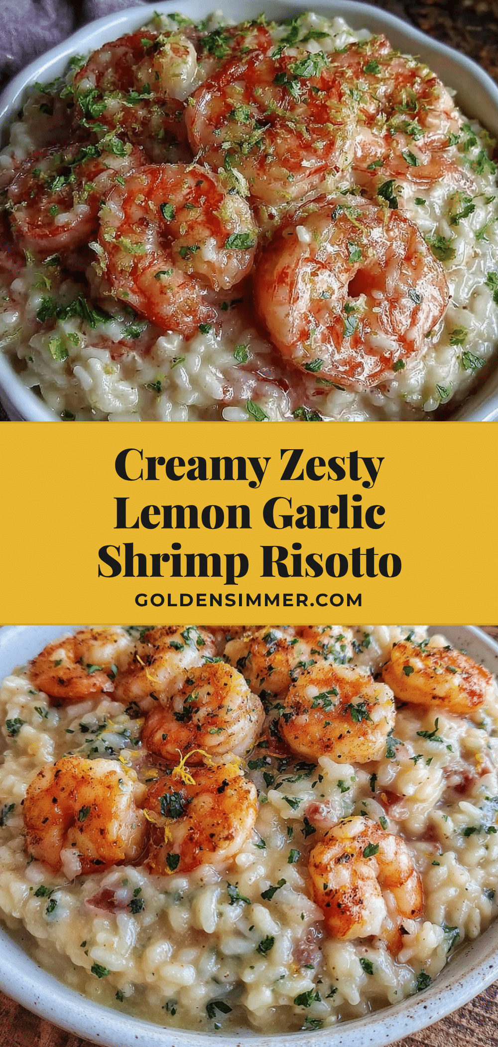 lemon garlic shrimp risotto recipe