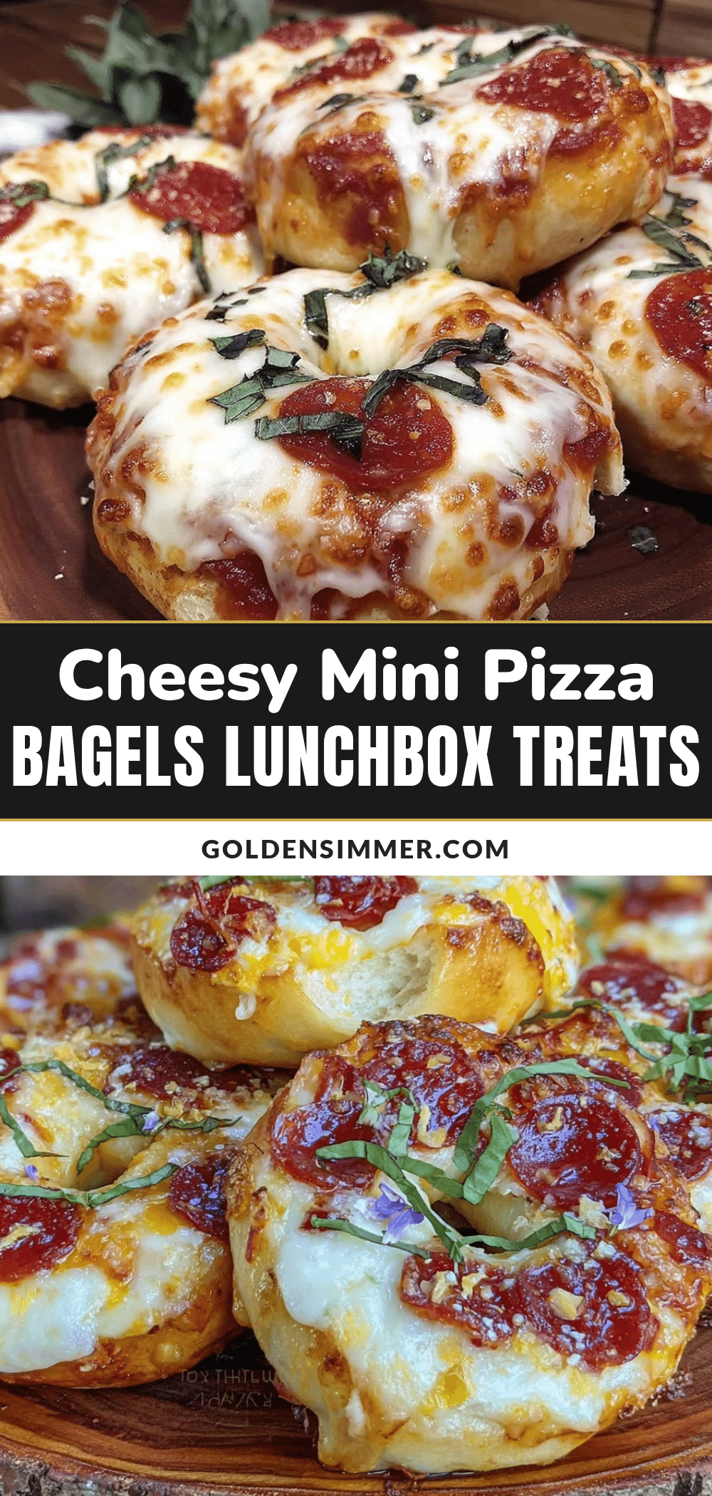 mini pizza bagels recipe