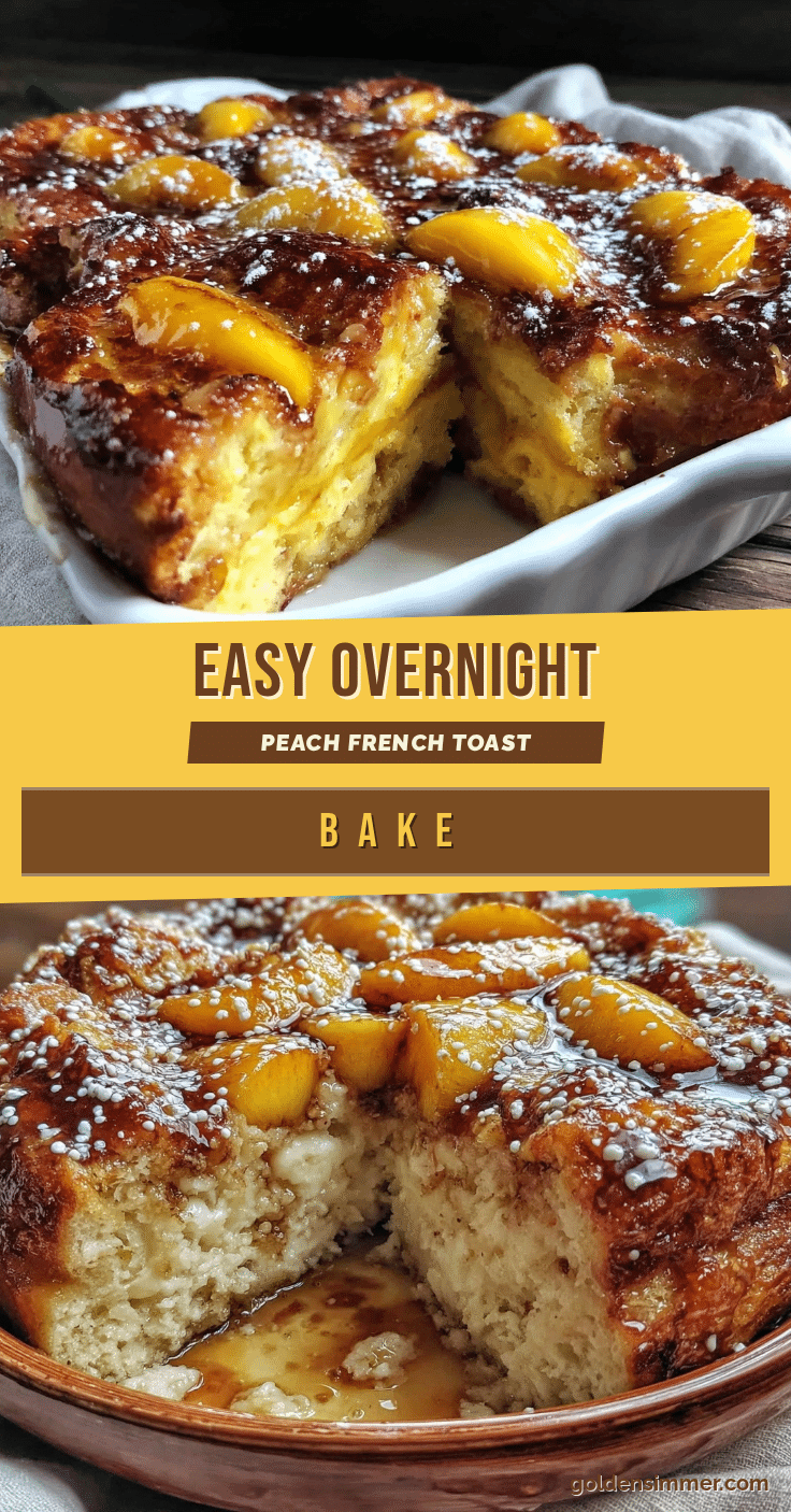 overnight peach french toast bake recipe