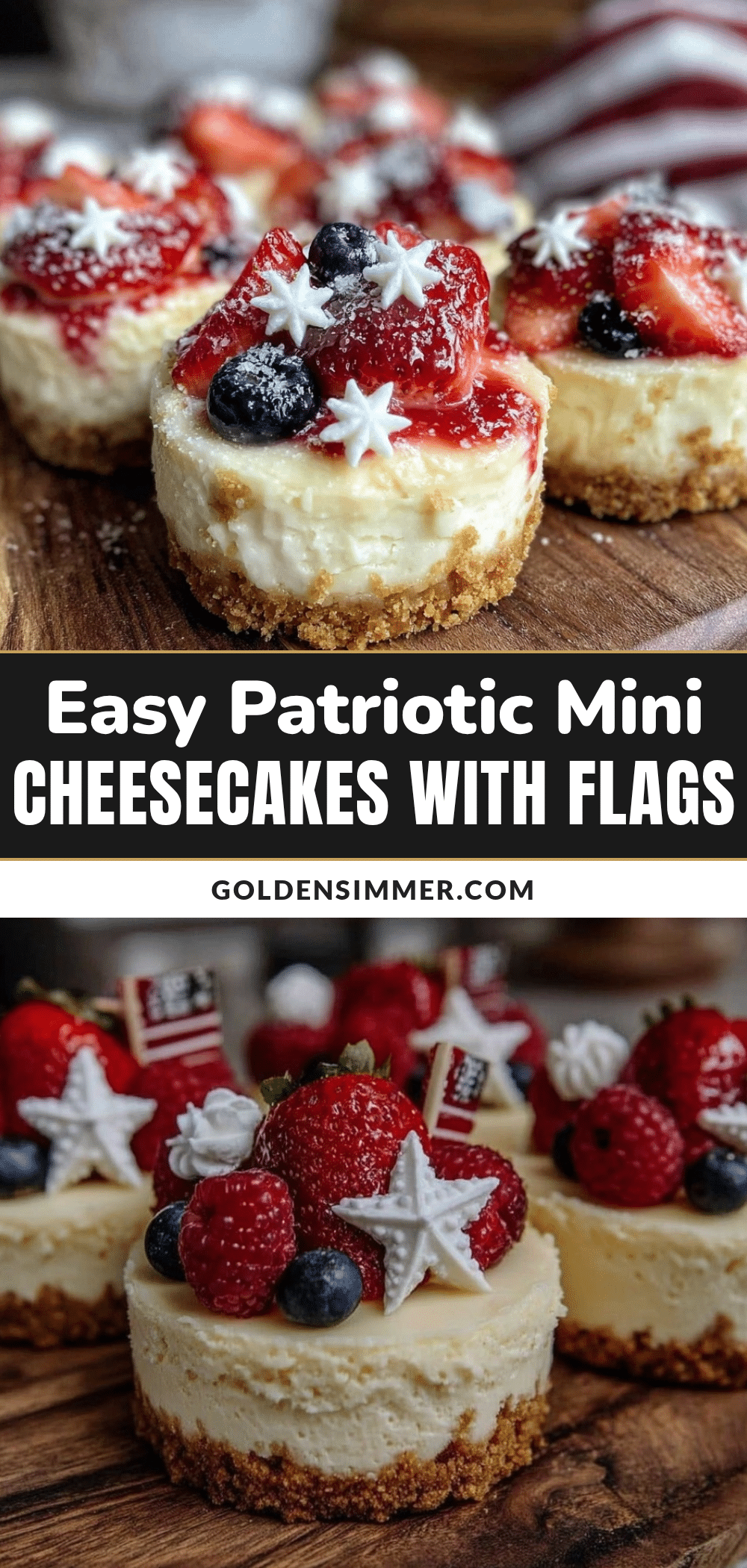 patriotic mini cheesecakes recipe
