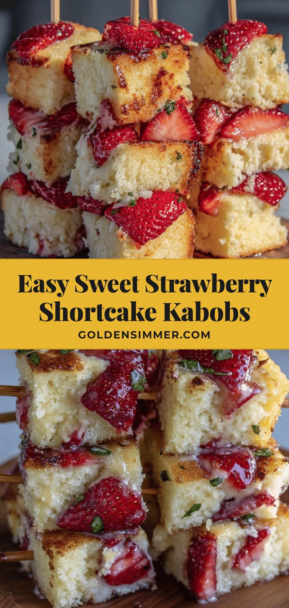 strawberry shortcake kabobs recipe