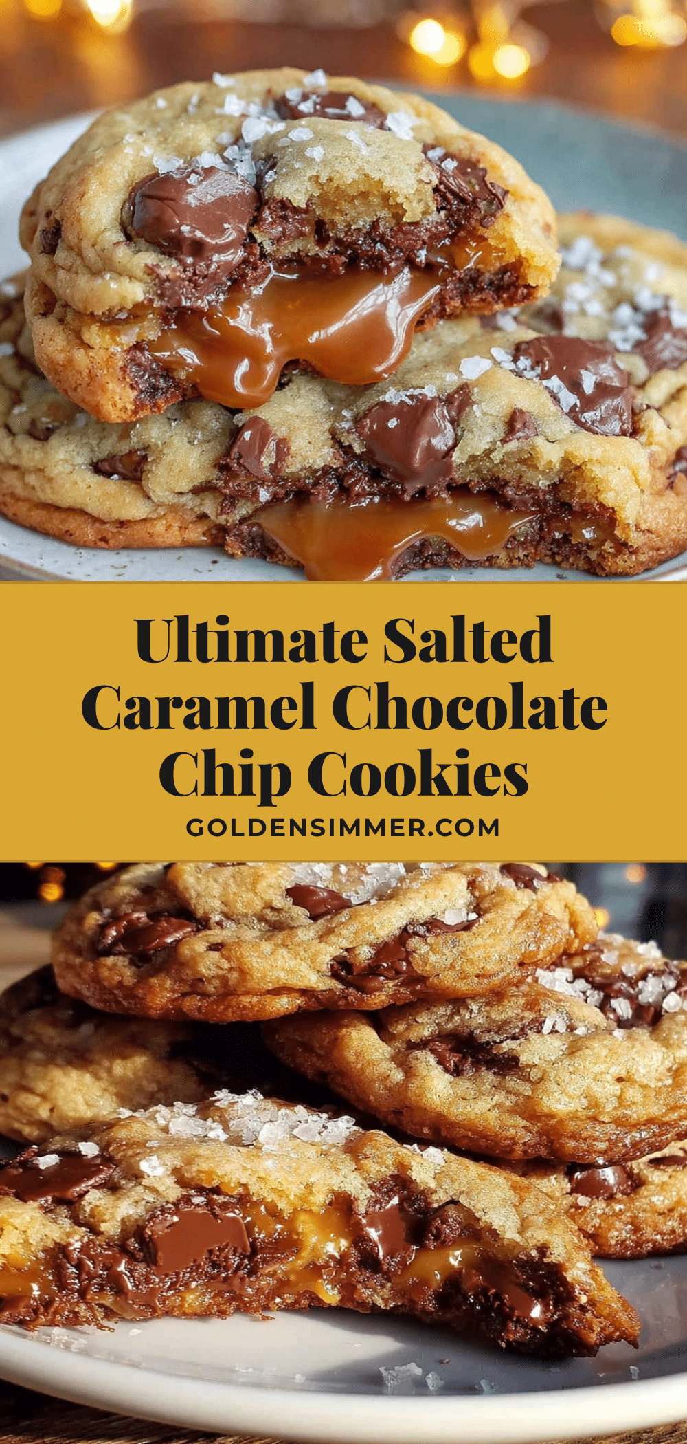 Ultimate Salted Caramel Chocolate Chip Cookies recipe