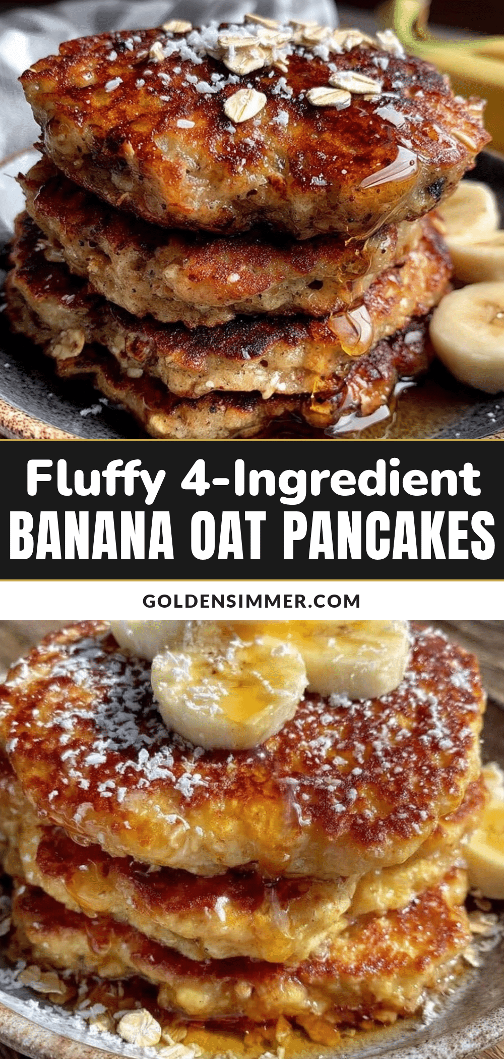banana oat pancakes recipe