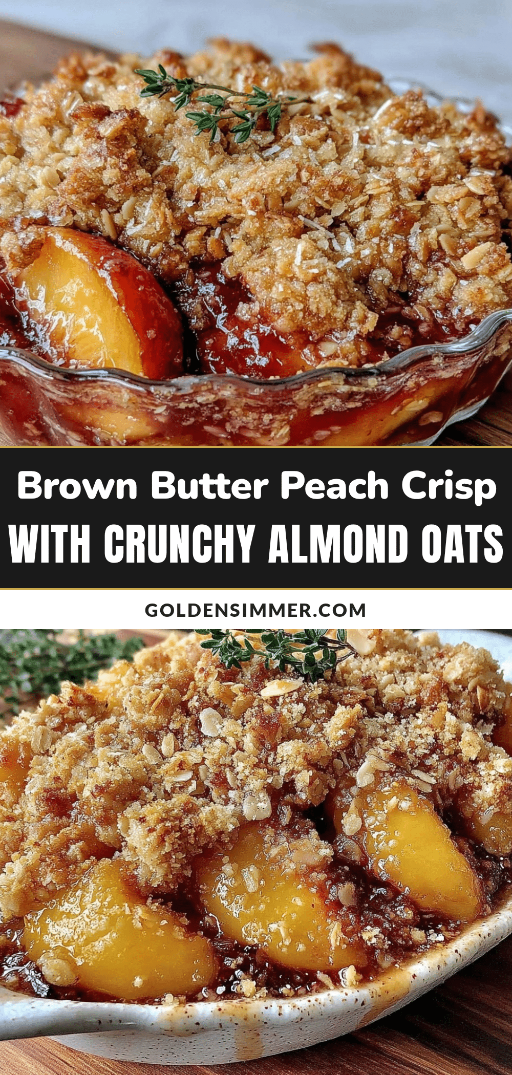brown butter peach crisp recipe