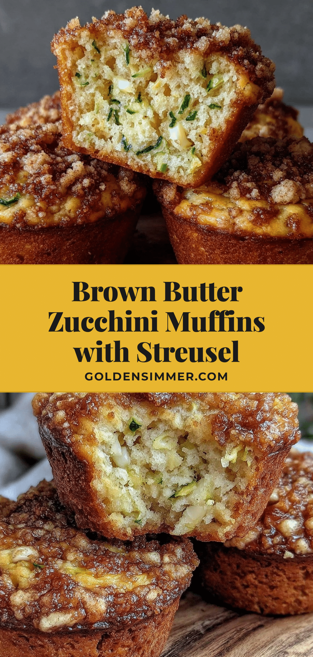 brown butter zucchini muffins recipe