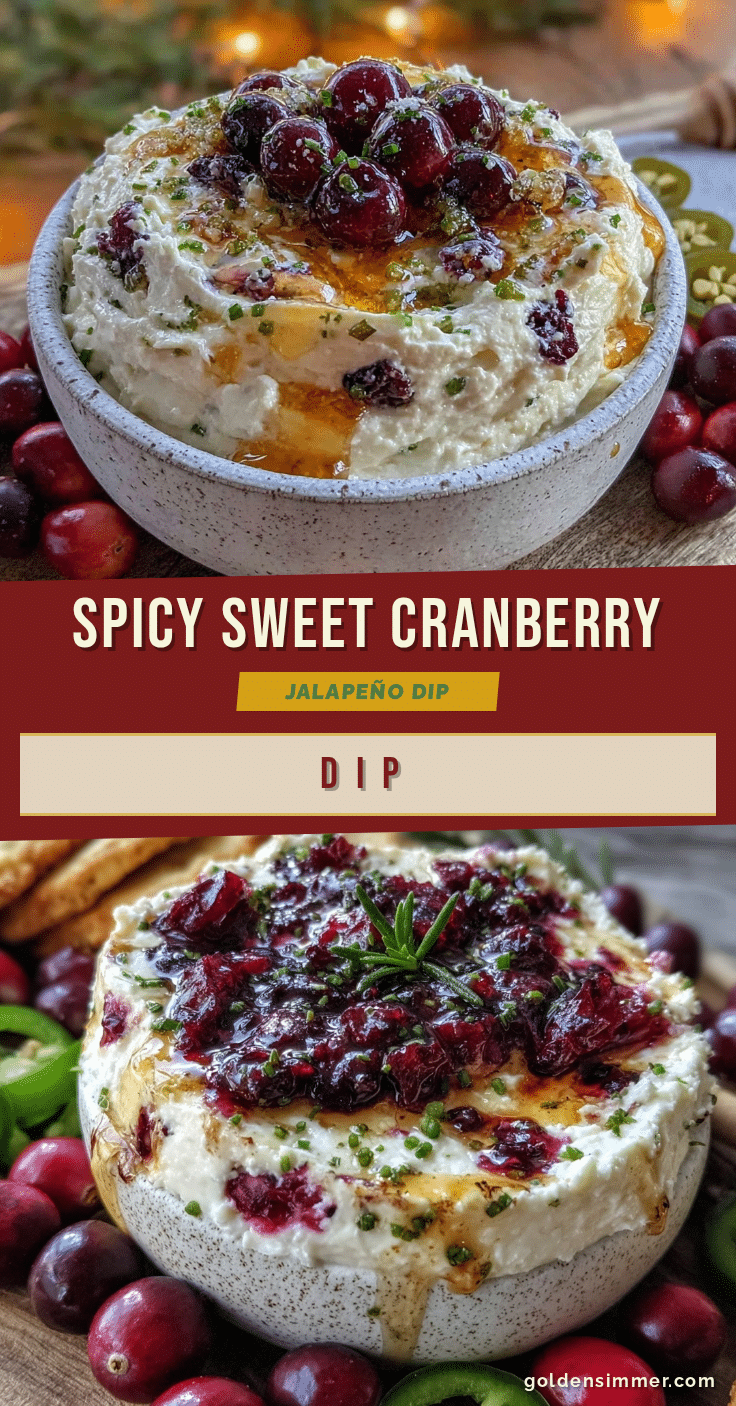 cranberry jalapeño cream cheese dip recipe