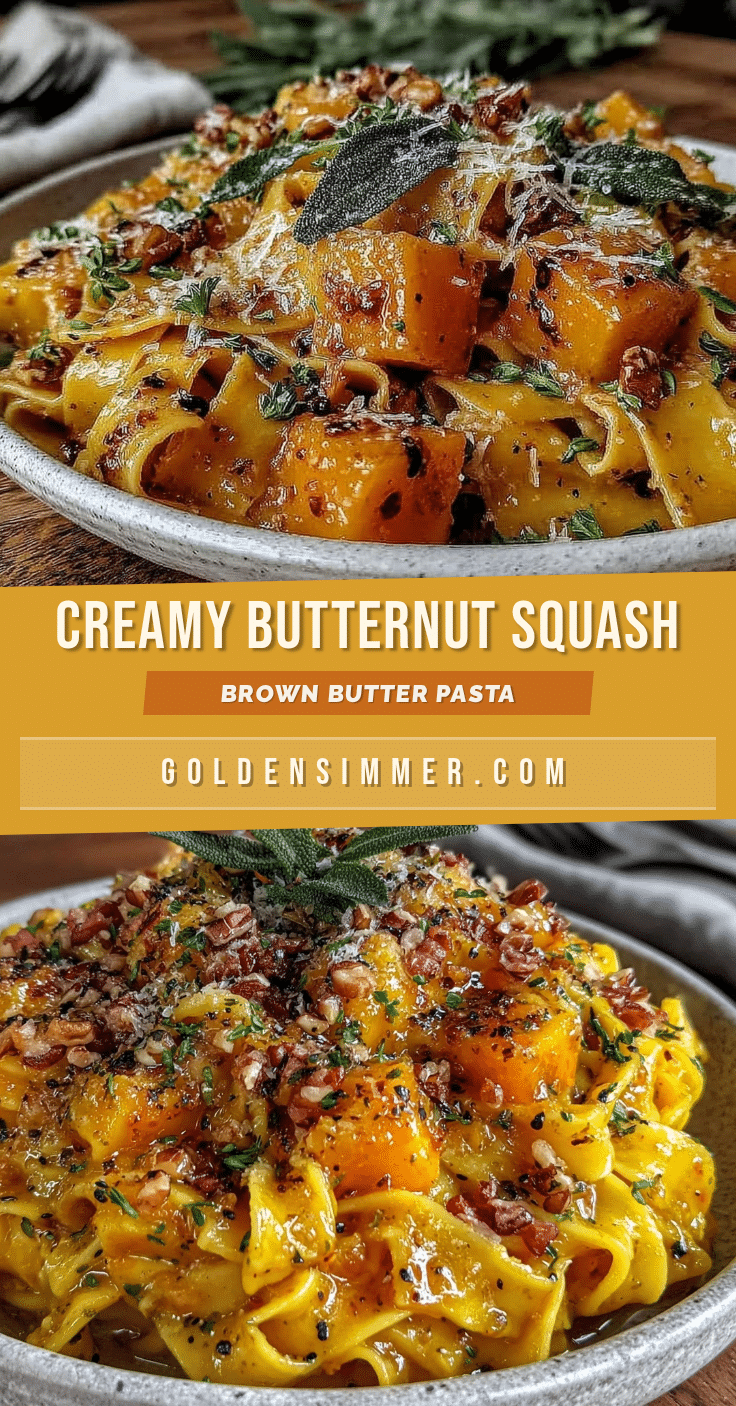 creamy butternut squash pasta recipe