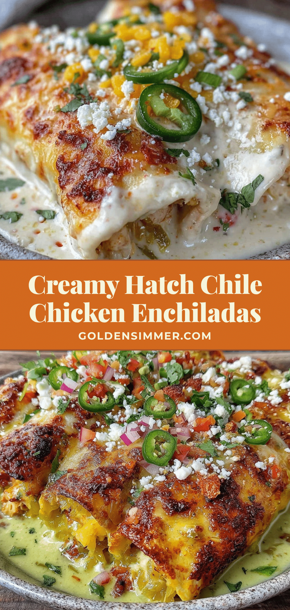 creamy green chile chicken enchiladas recipe