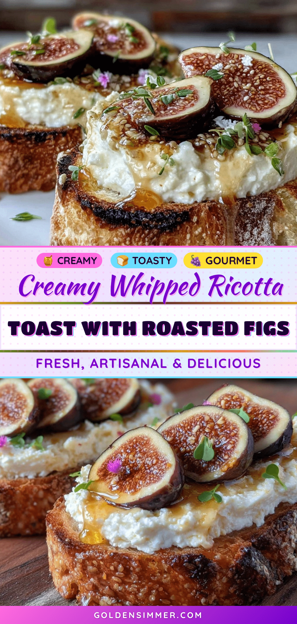 creamy whipped ricotta toast recipe