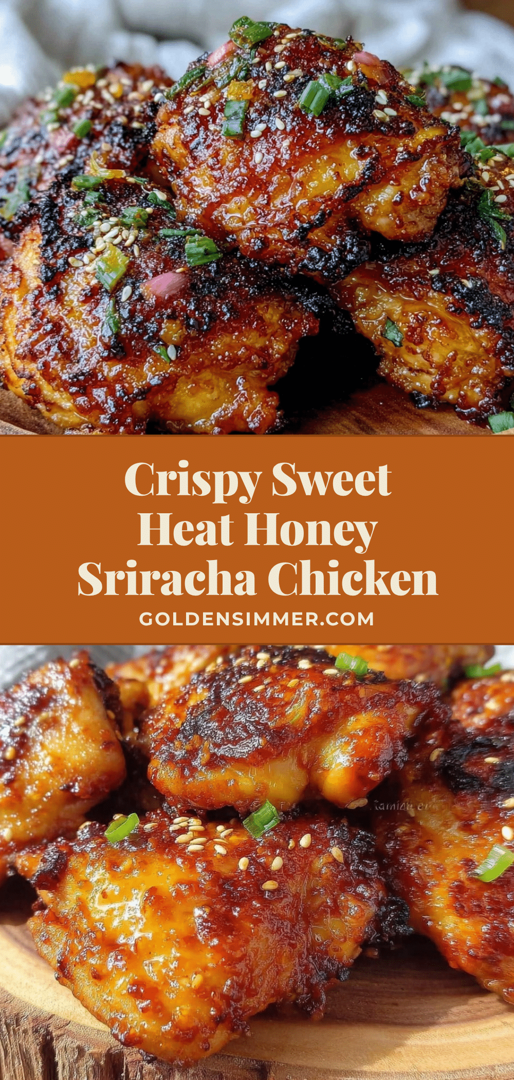 crispy honey sriracha boneless chicken thighs recipe