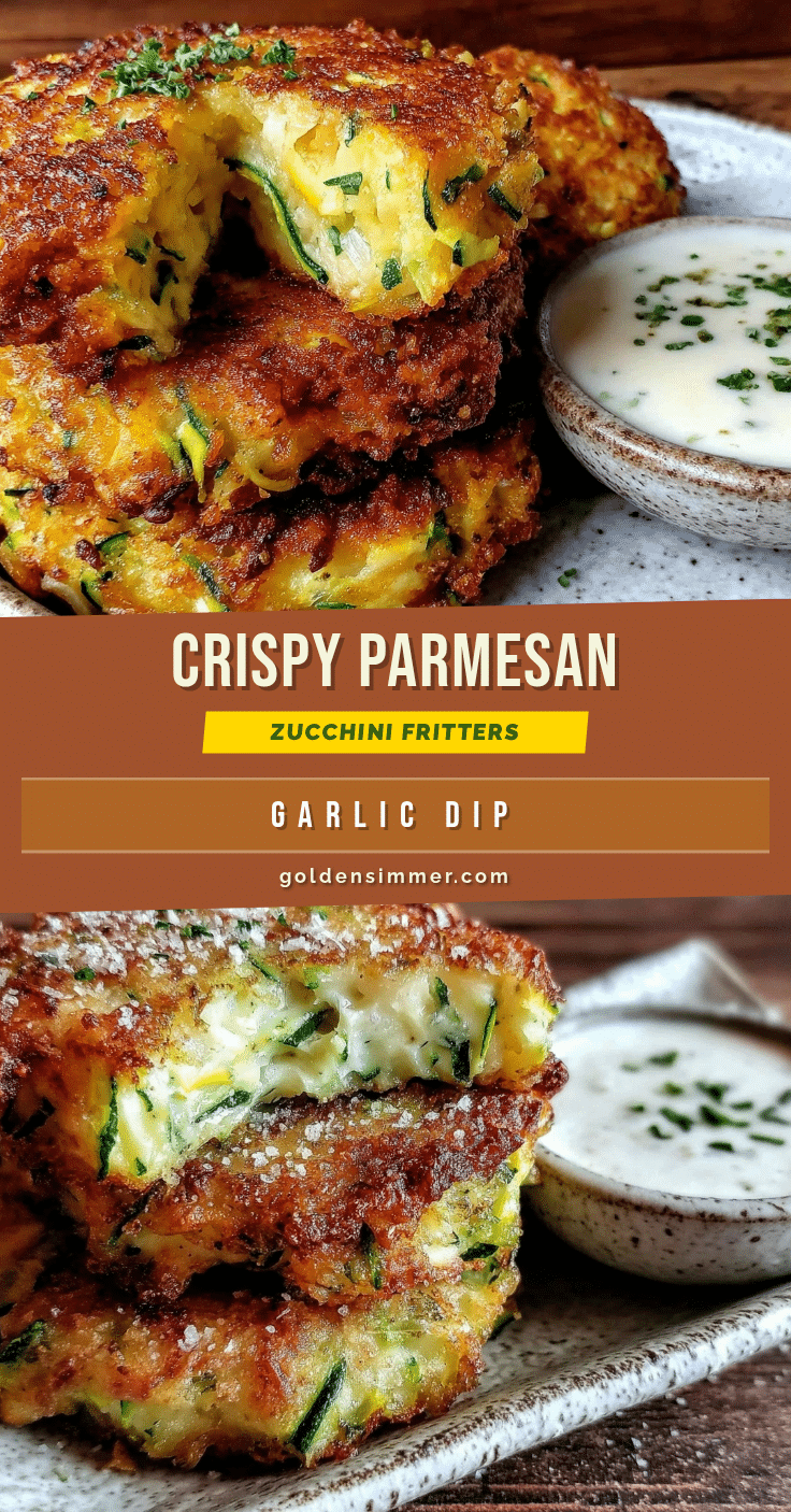 crispy parmesan zucchini fritters recipe