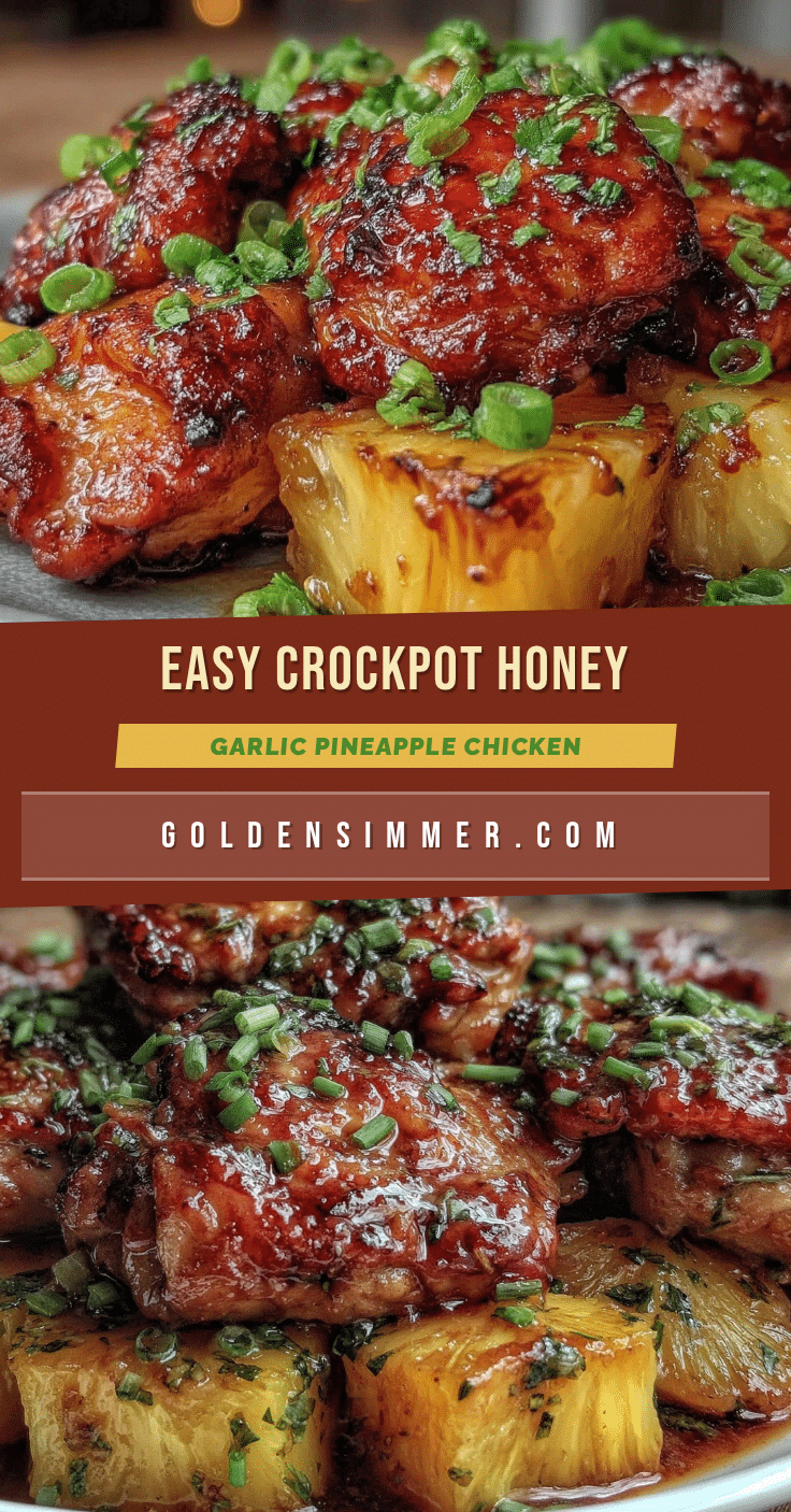 easy crockpot honey garlic chicken recipe