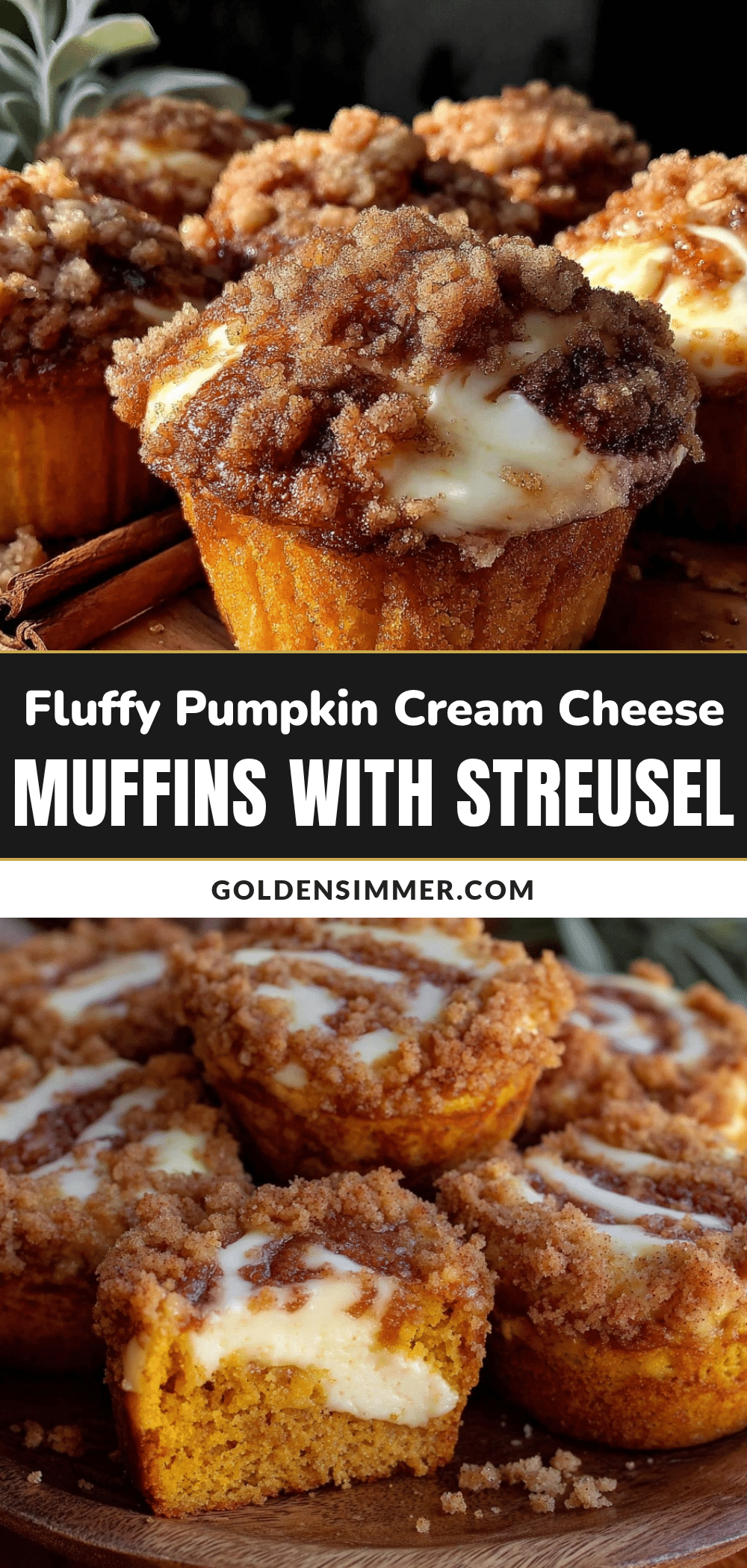 fluffy pumpkin cream cheese muffins recipe