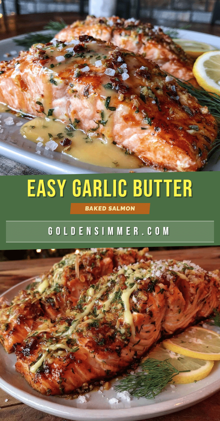 garlic butter baked salmon recipe