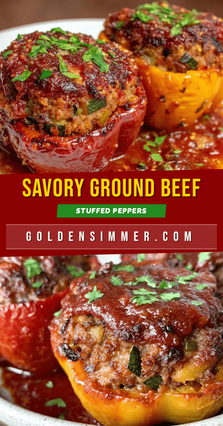 ground beef stuffed bell peppers recipe
