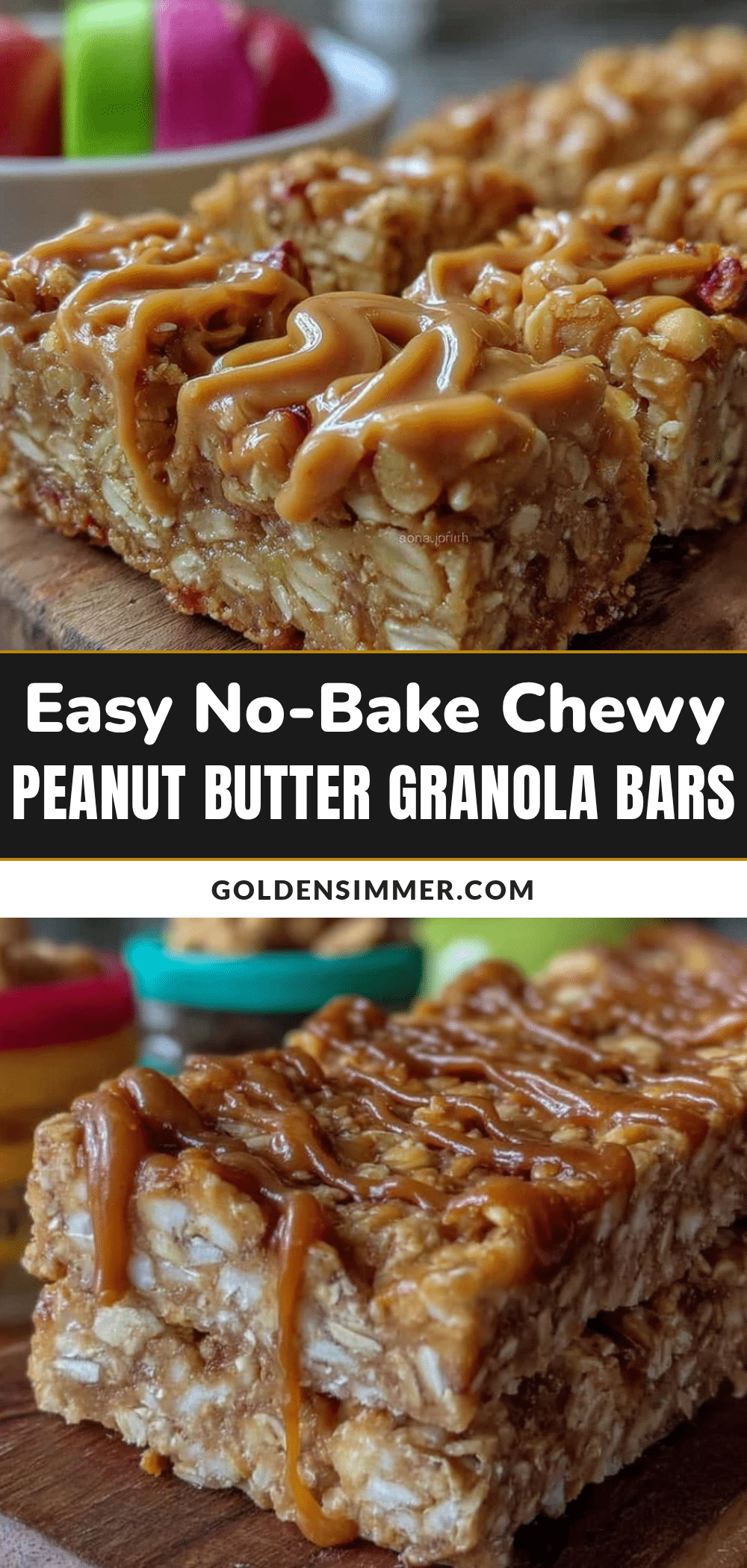 no bake peanut butter granola bars recipe
