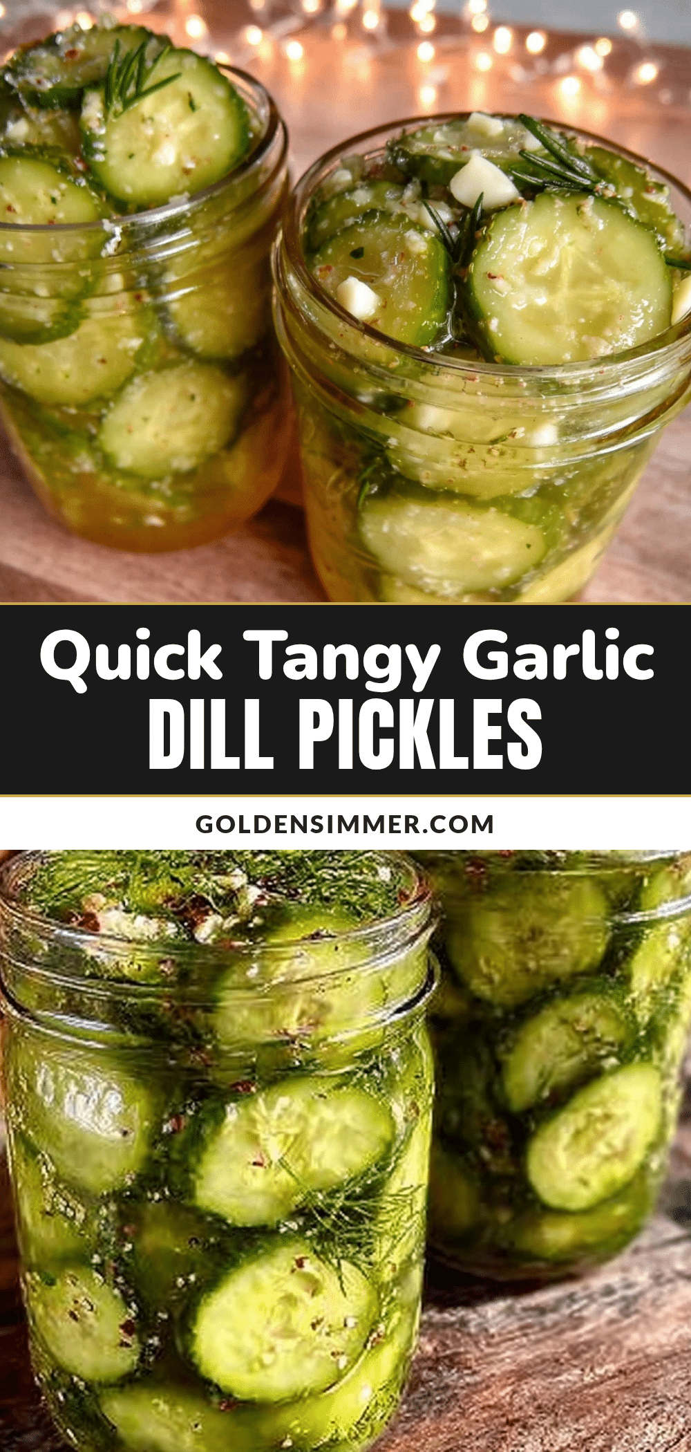 quick garlic dill refrigerator pickles recipe