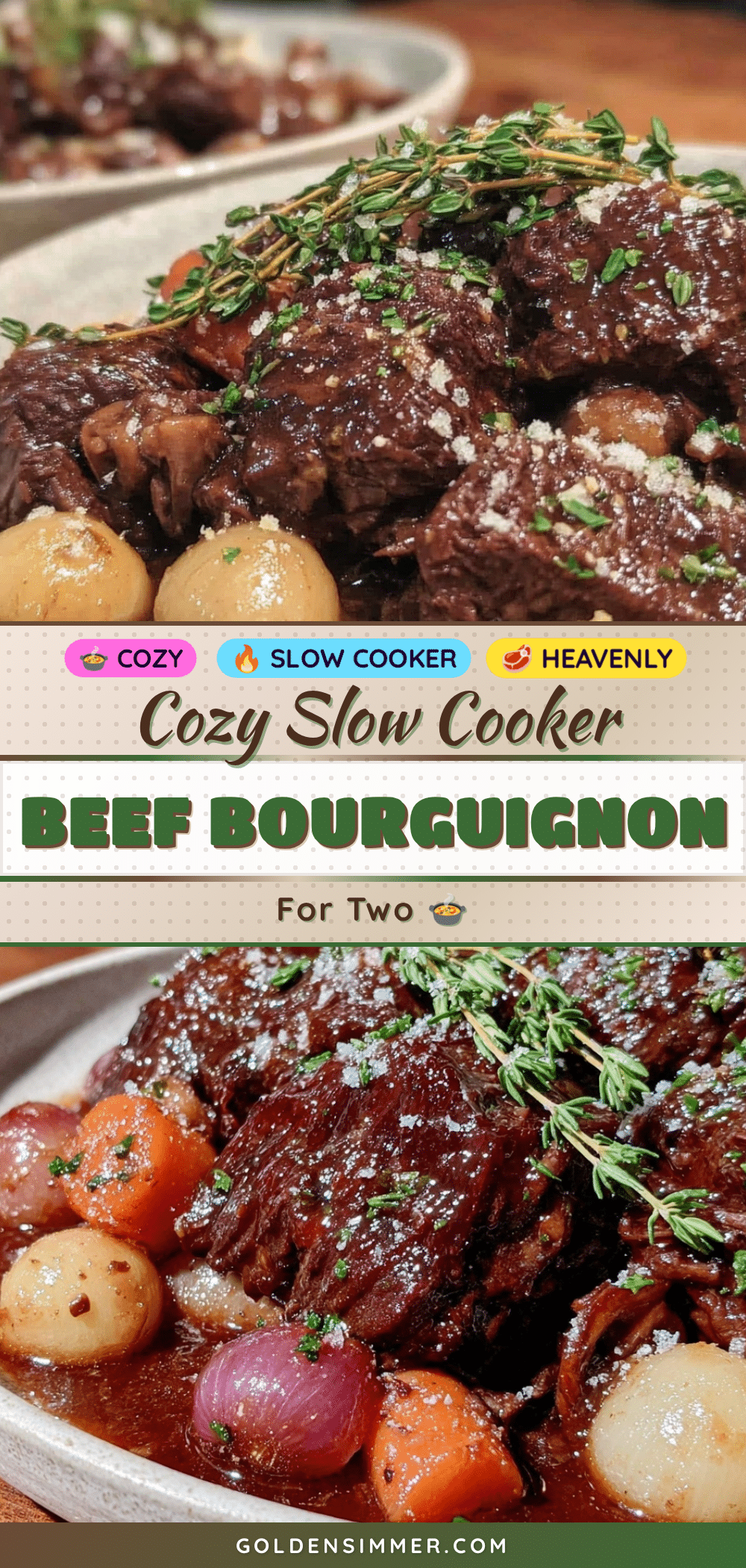 slow cooker beef bourguignon recipe