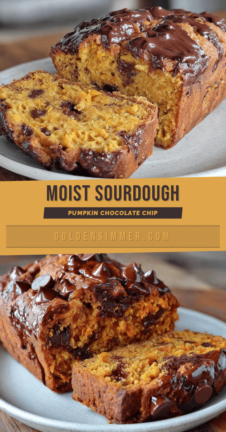 sourdough discard pumpkin chocolate chip bread recipe