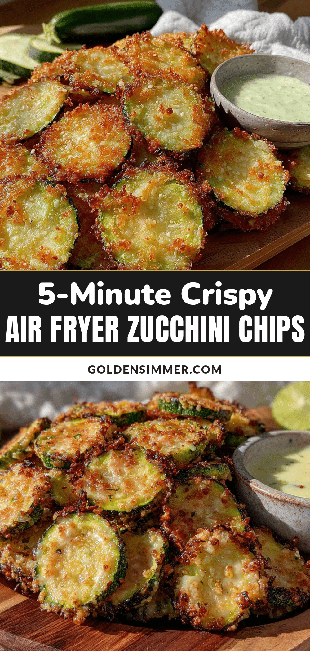 air fryer zucchini chips recipe