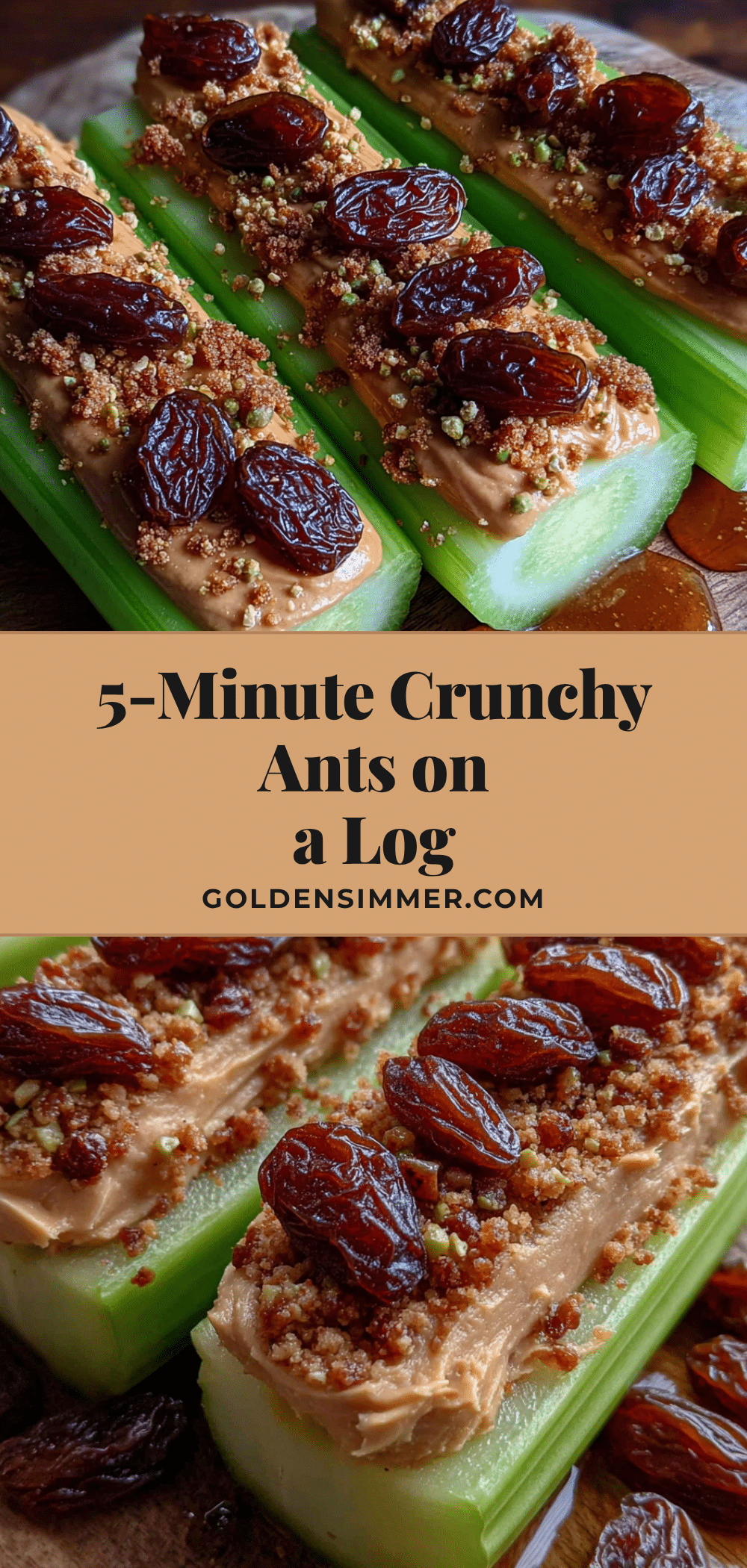 ants on a log with sunflower seed butter recipe