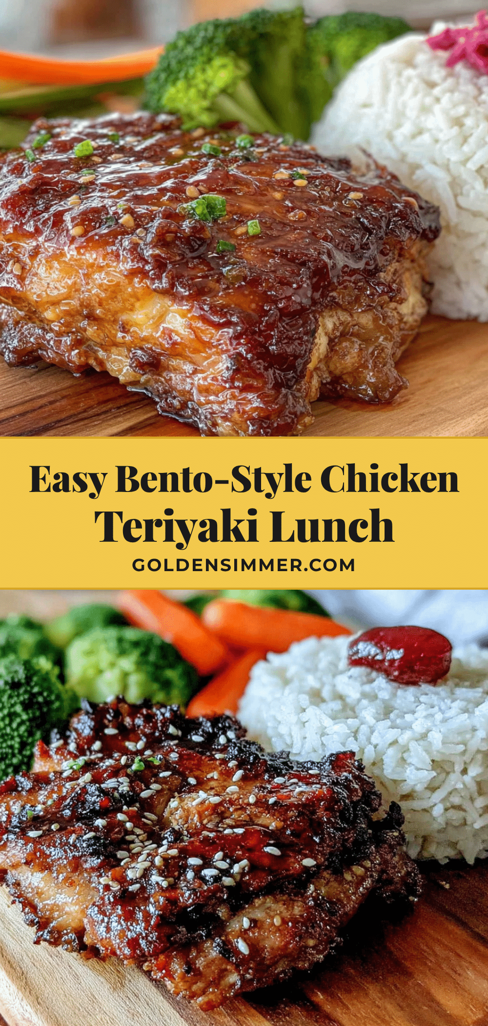 bento-style chicken teriyaki recipe