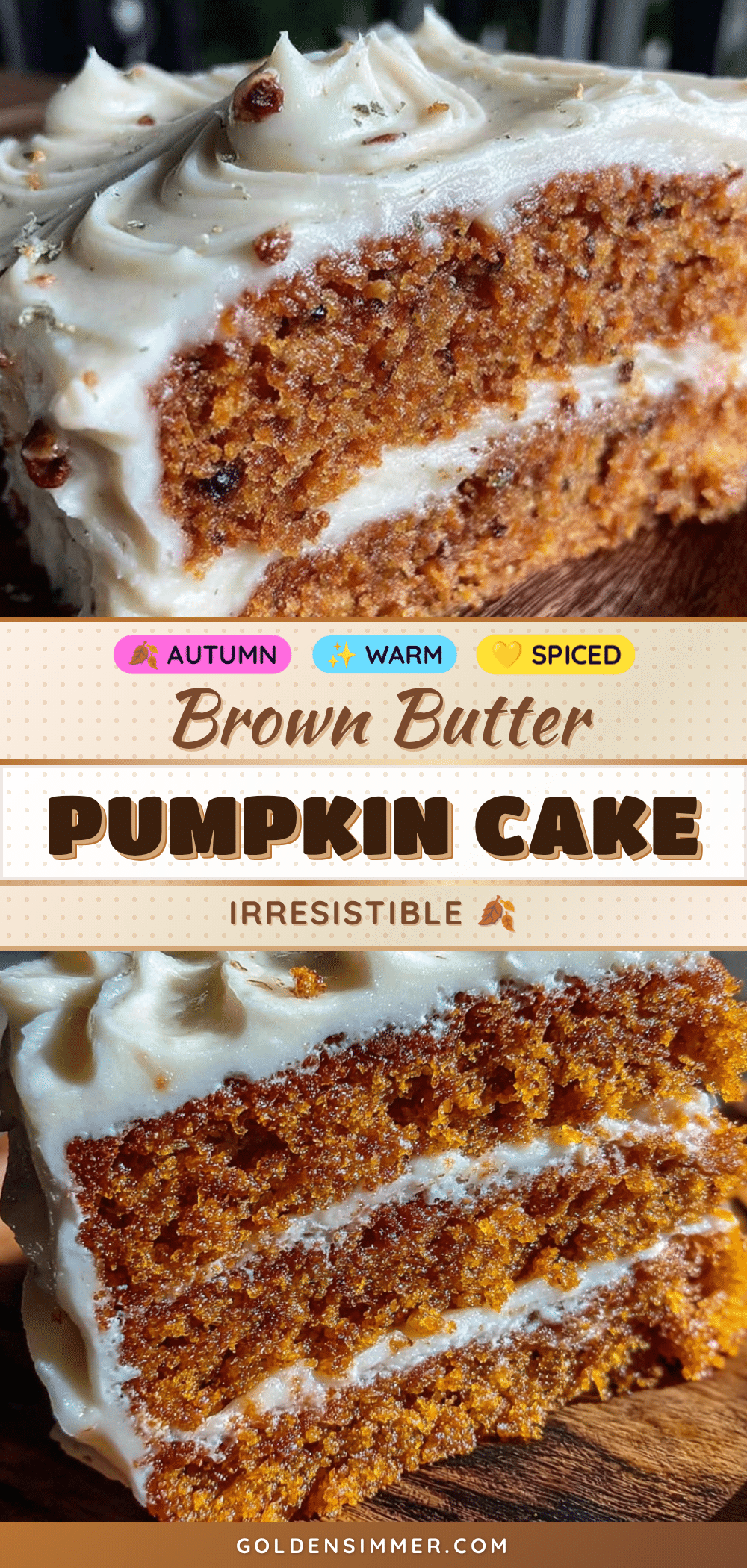 brown butter pumpkin spice cake recipe