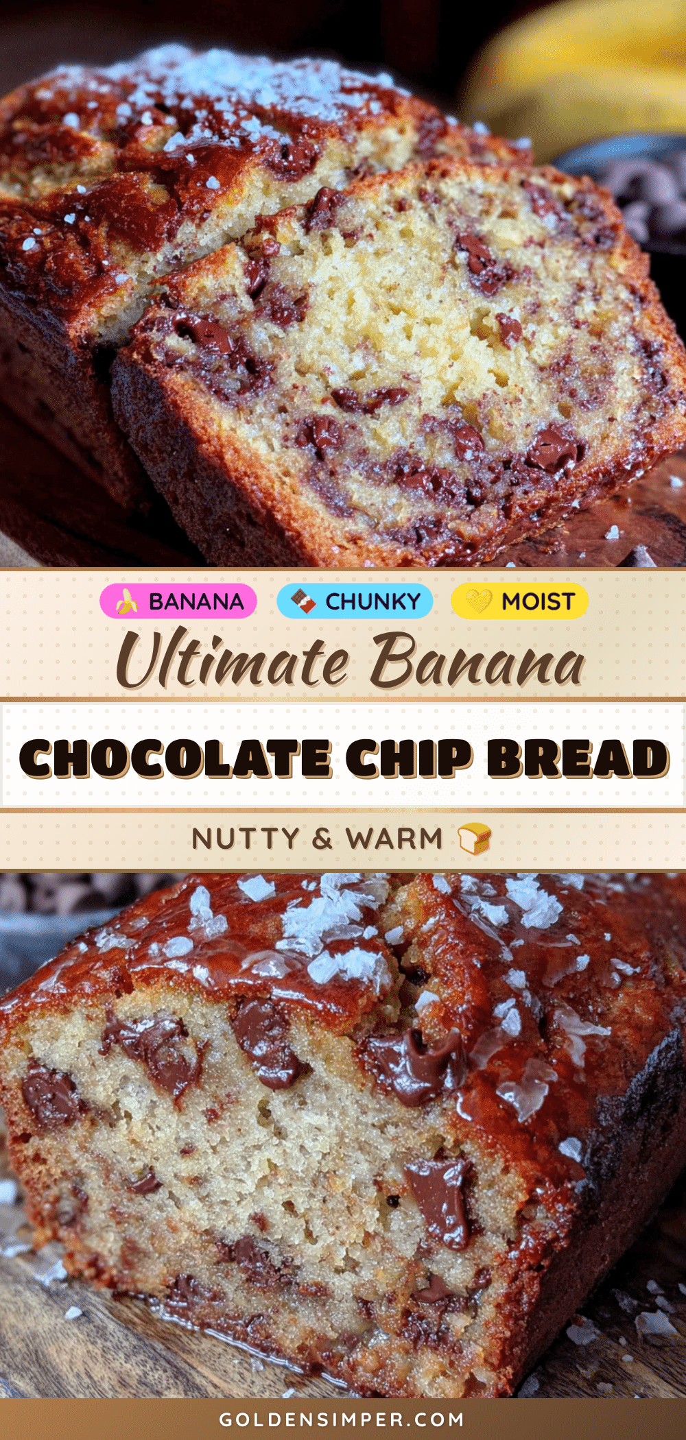 classic banana bread with chocolate chips recipe