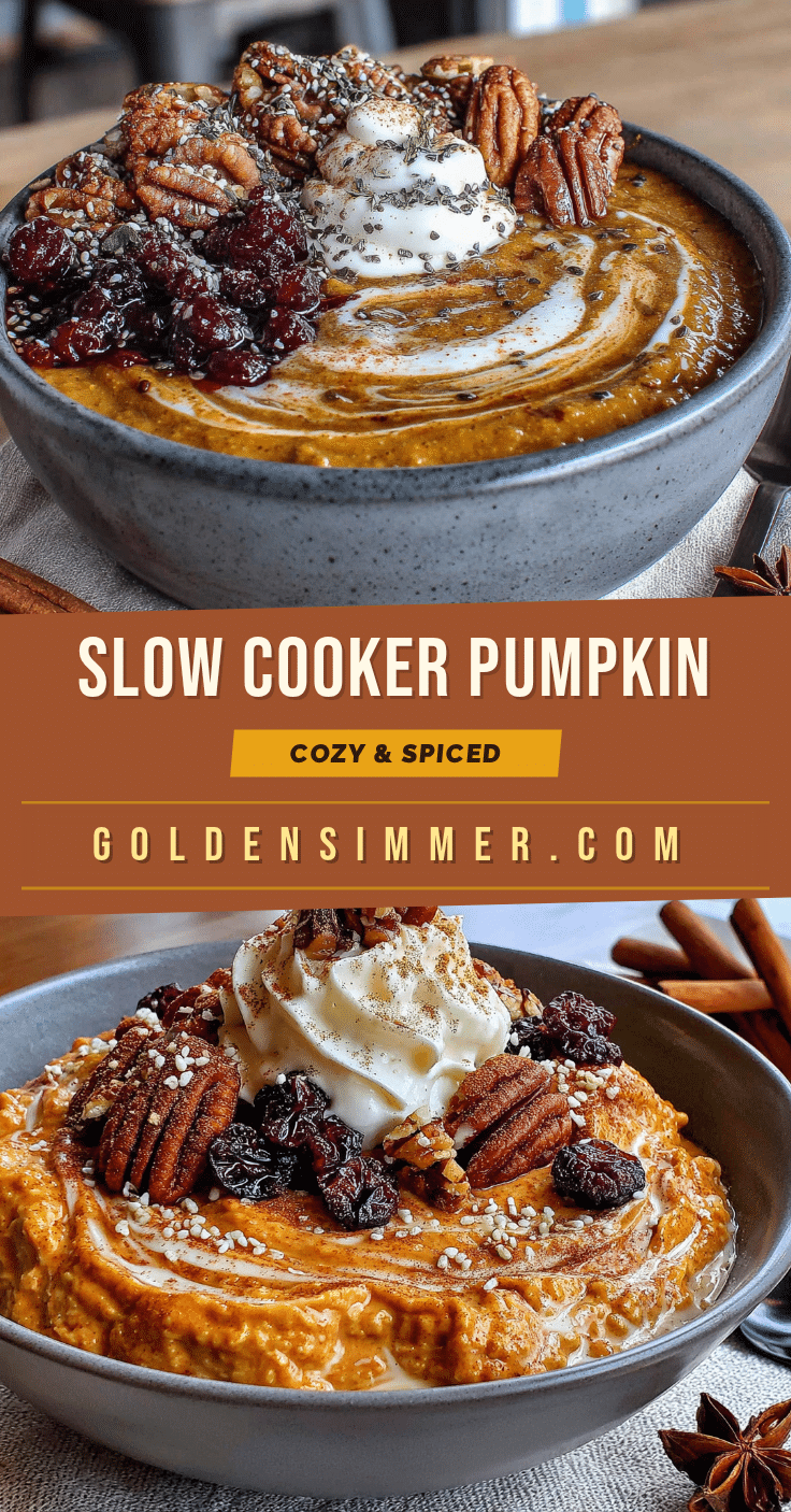cozy slow cooker pumpkin spice oatmeal recipe