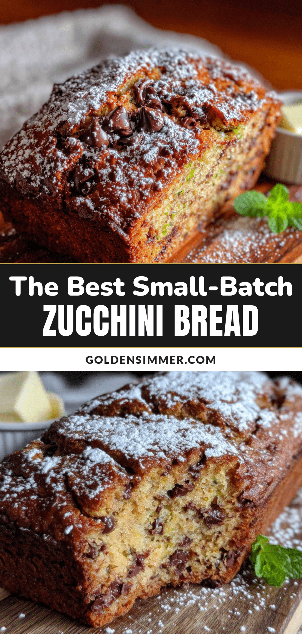 cozy small-batch chocolate chip zucchini bread recipe