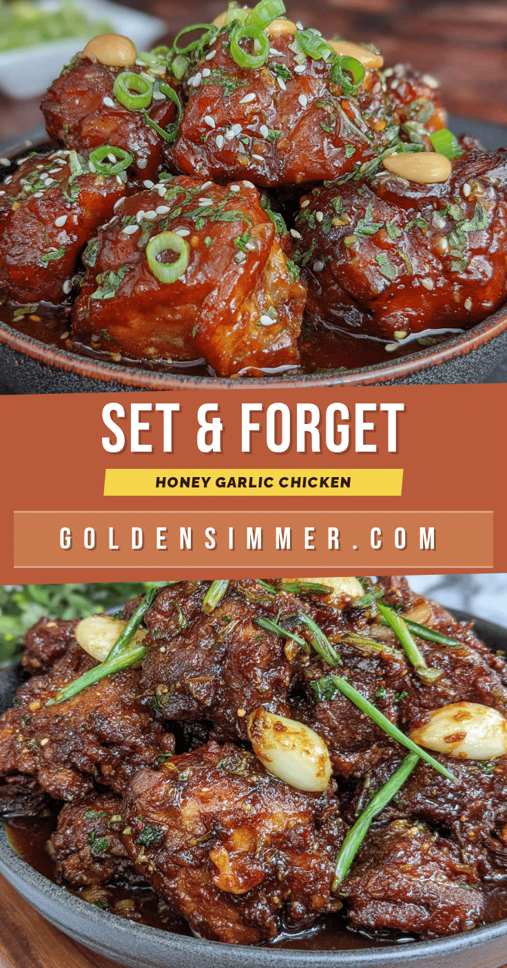 easy crockpot honey garlic chicken recipe