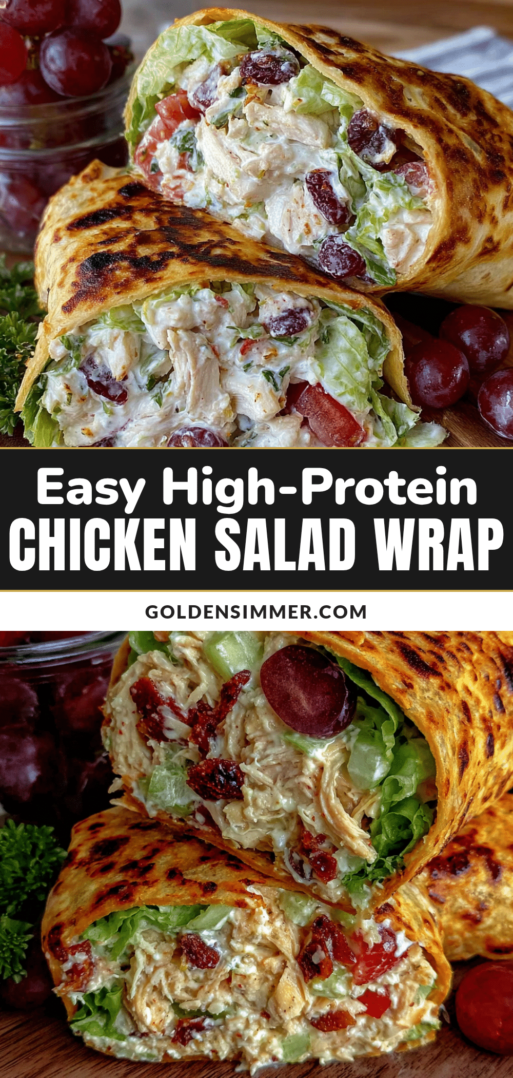 easy high-protein chicken salad wrap recipe