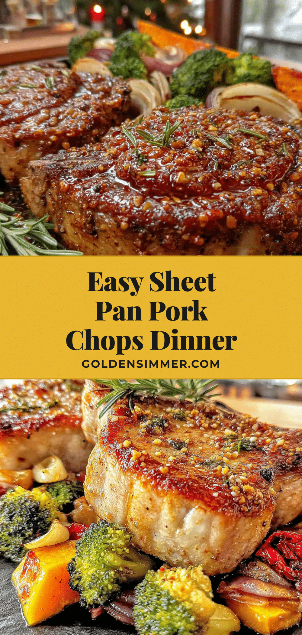 easy sheet pan pork chops recipe