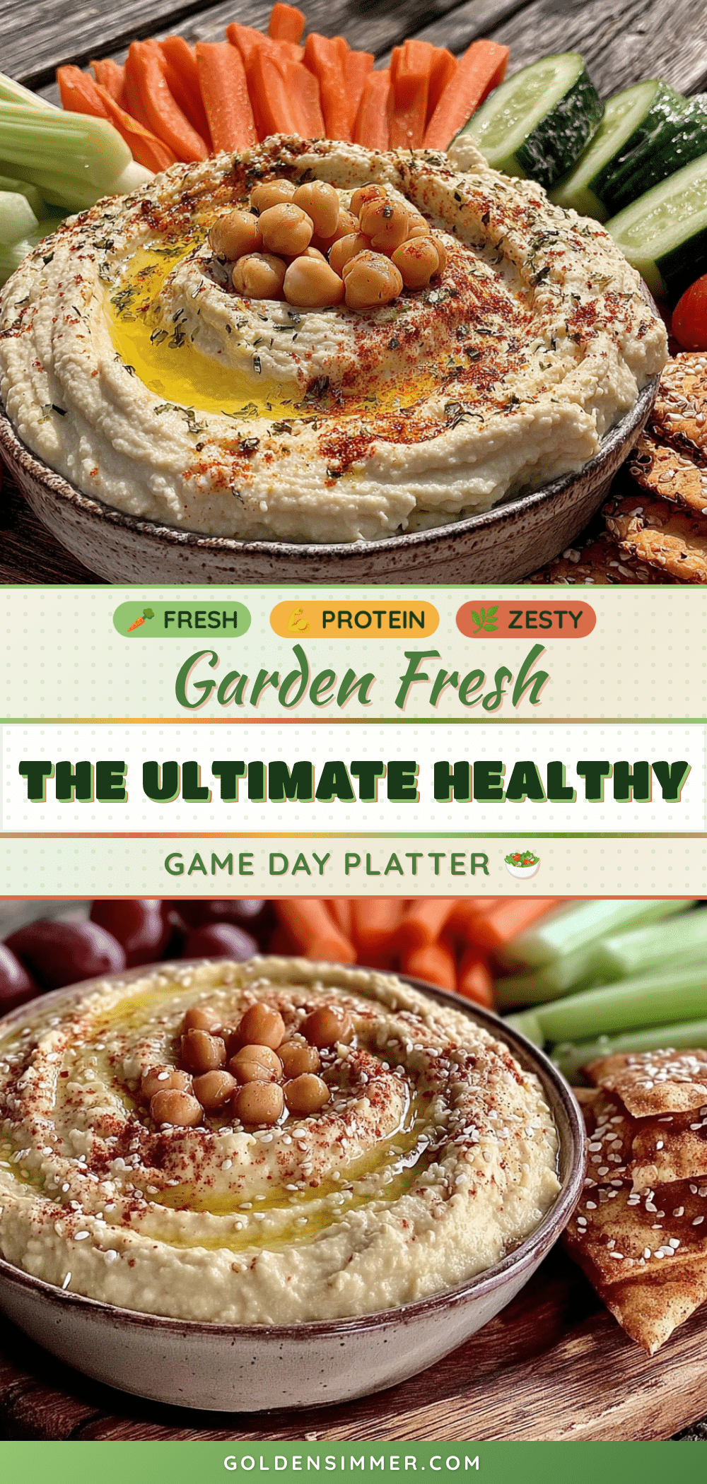easy wholesome veggie hummus platter recipe