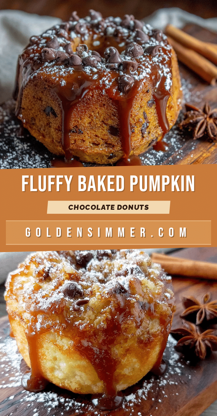 fluffy baked pumpkin chocolate chip donuts recipe