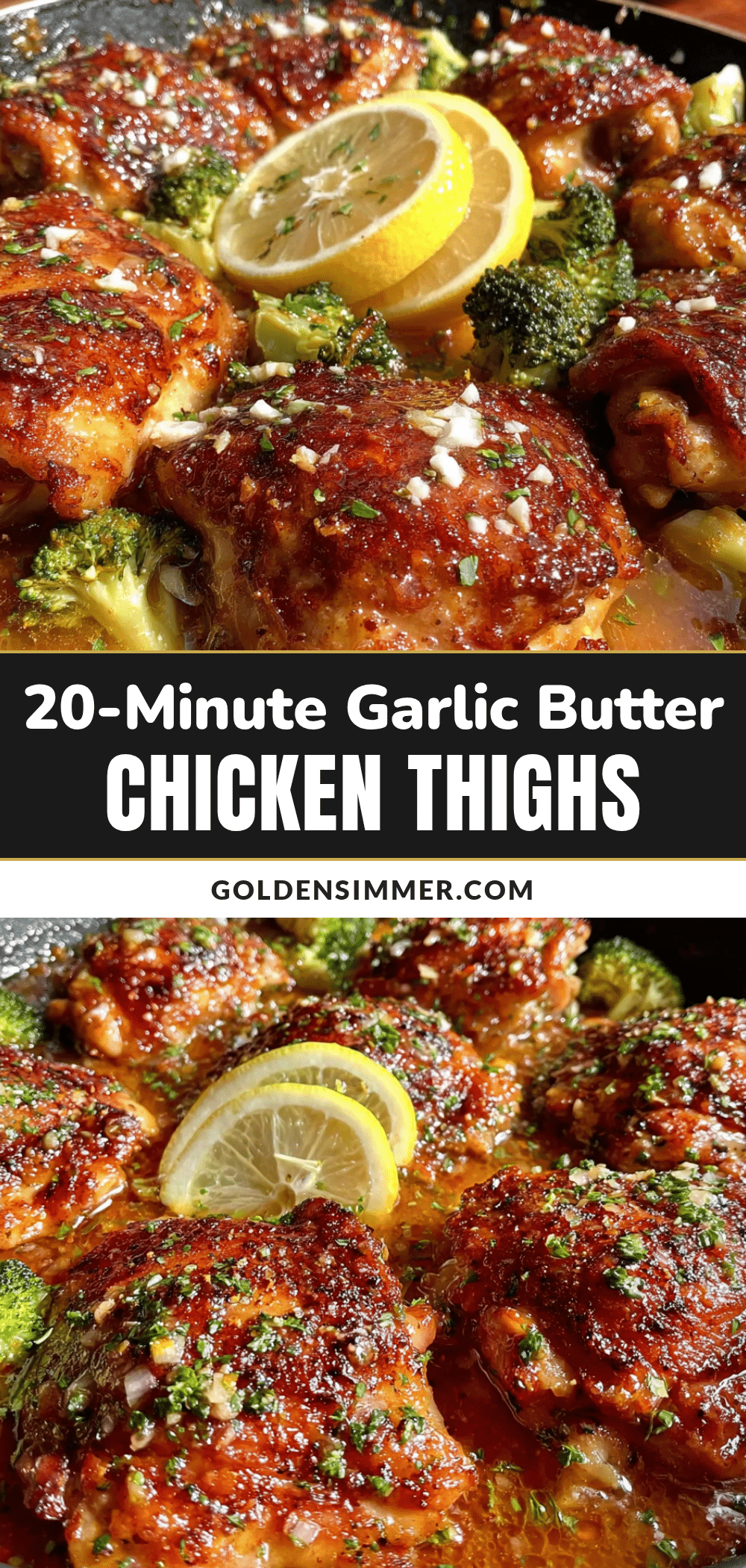 garlic butter chicken thighs recipe