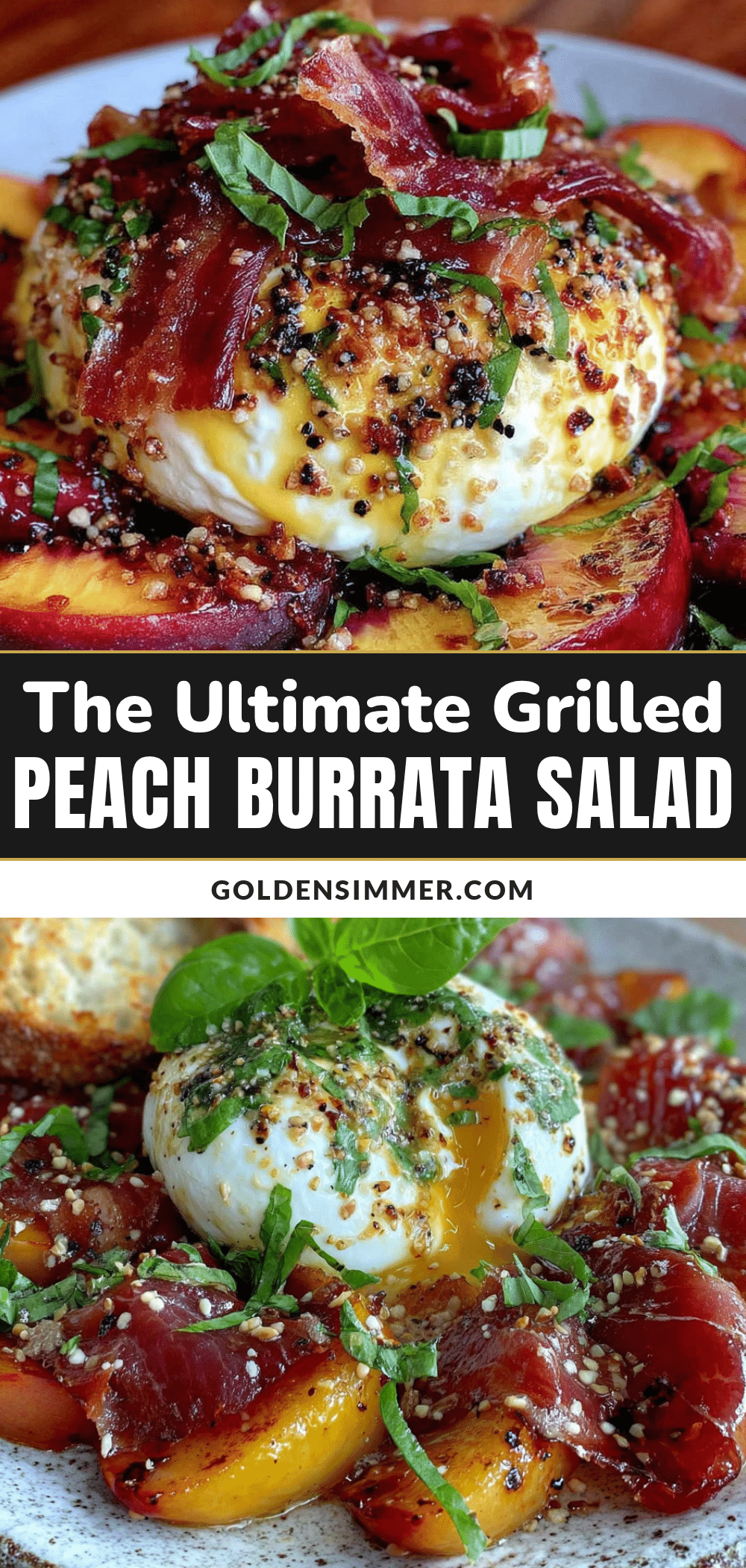 grilled peach burrata salad recipe