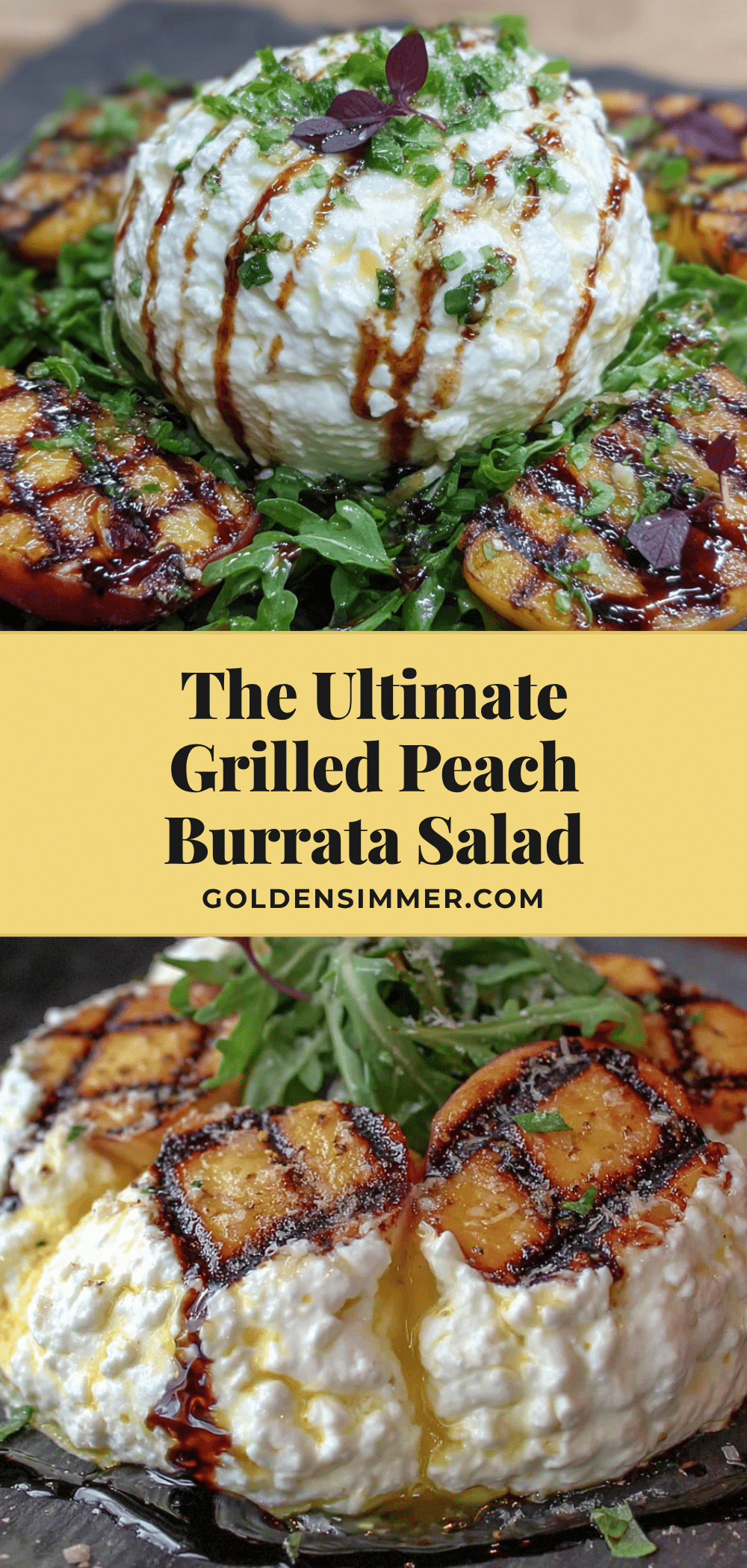grilled peach burrata salad recipe