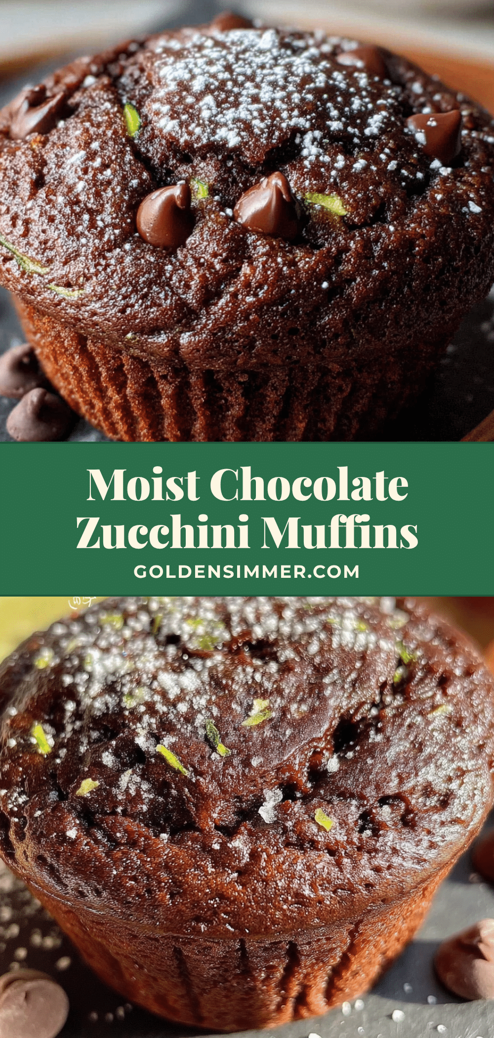 moist chocolate zucchini muffins recipe