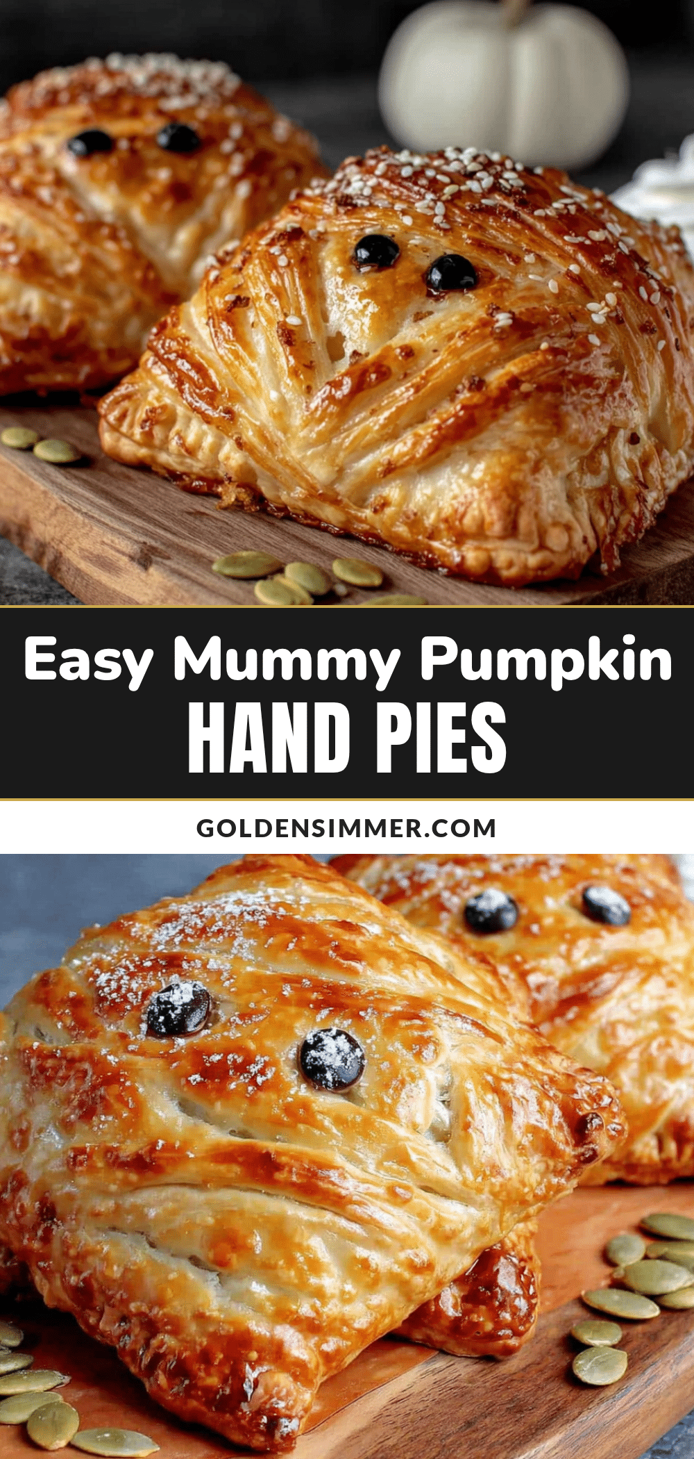 mummy pumpkin hand pies recipe