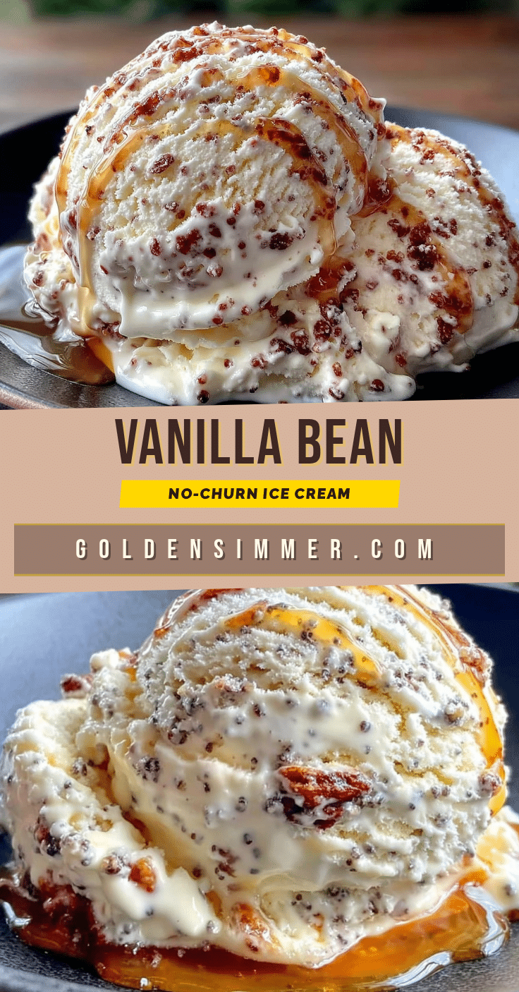 no-churn vanilla bean ice cream recipe