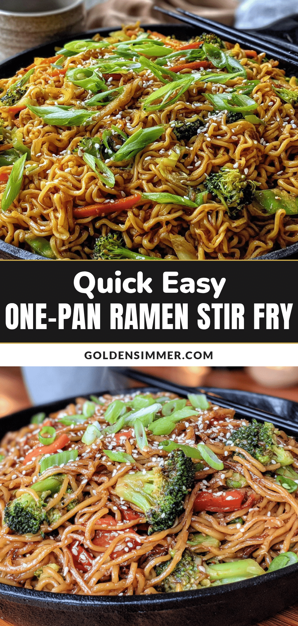 one-pan ramen stir fry recipe