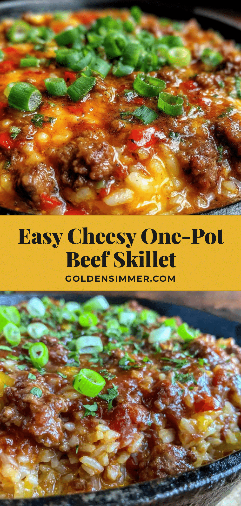 one-pot ground beef and rice skillet recipe
